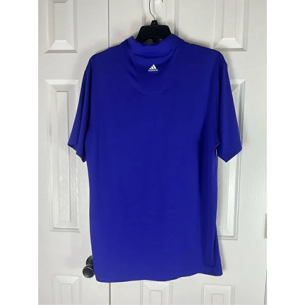 Adidas Mens Climalite Purple Shirt Size L